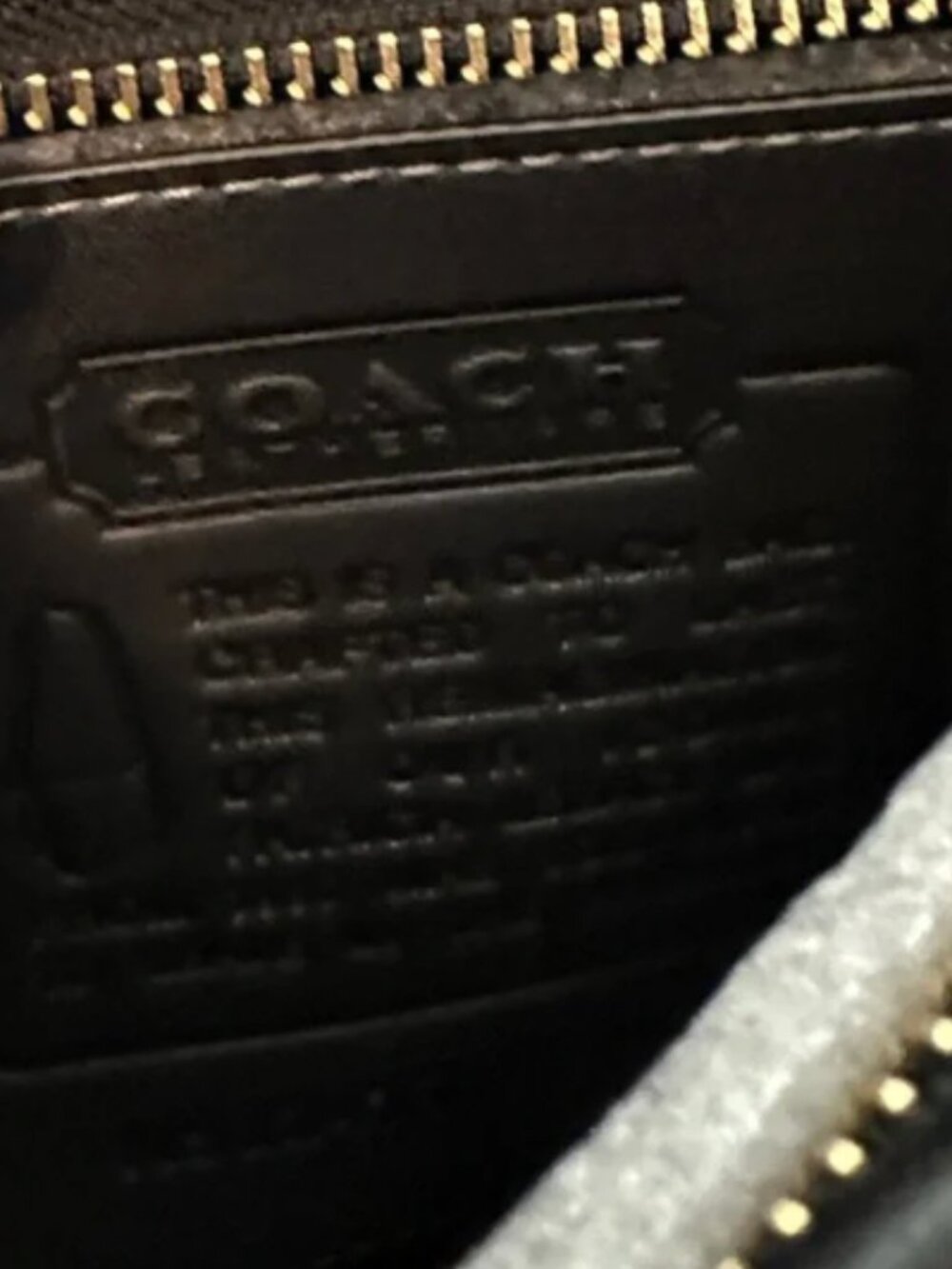 828 Coach Limited Re-Edition Patricia Legacy 19 Bag Black Leather Brass NWT - Picture 11 of 16